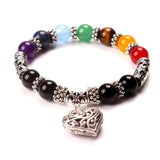 7 Chakra Heart Bracelet