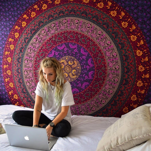 Mandala Indian Tapestry