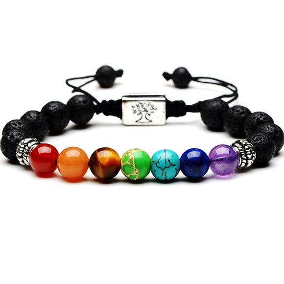 7 Chakra Tree Of Life Bracelet