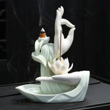 Lotus incense burner